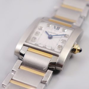 Cartier Tank Française Damen Quarz 1:1 Replica Uhren Super Clone 1076980979 - Cartier