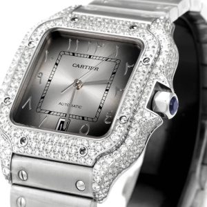 Cartier Santos Super Clone: AAA+ Replica Uhren mit Schweizer Uhrwerk und kostenlosem Versand 1035727260 - View 1